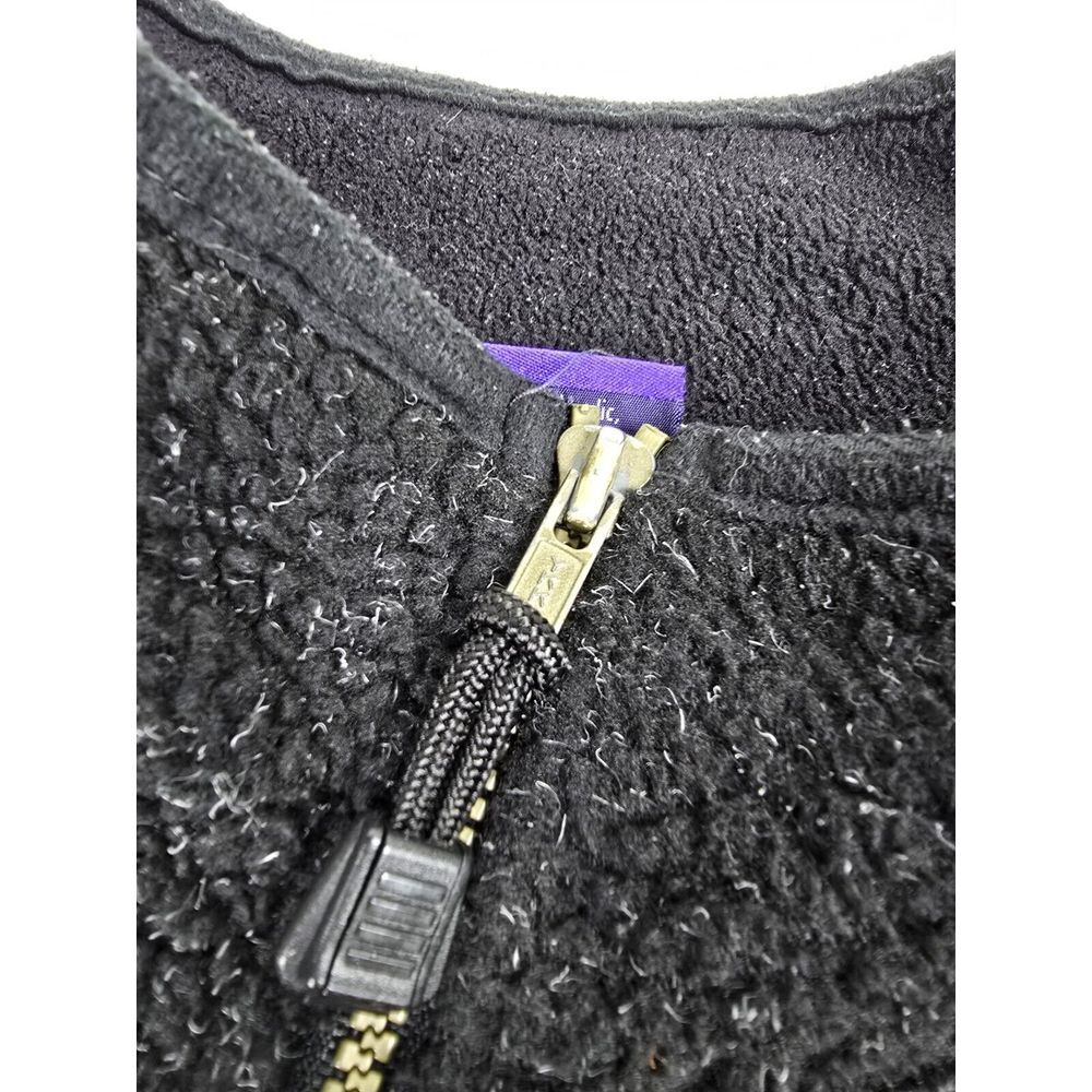 Vtg Bear Fleece Performance Men's Black Fleece Jacket L Full Zip USA Outdoor‎ - Picture 8 of 11